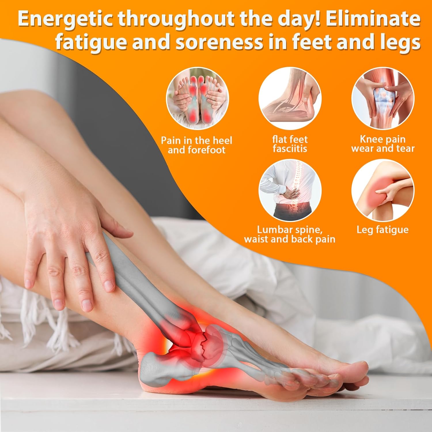 Orthotic Shoe Insoles - #2025 Upgraded 3 Point Arch Orthopedic Insoles