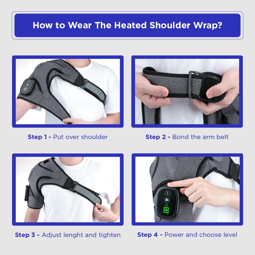 Shoulder Massager With Heat - #2025 Upgraded 3 Modes Shoulder Massager