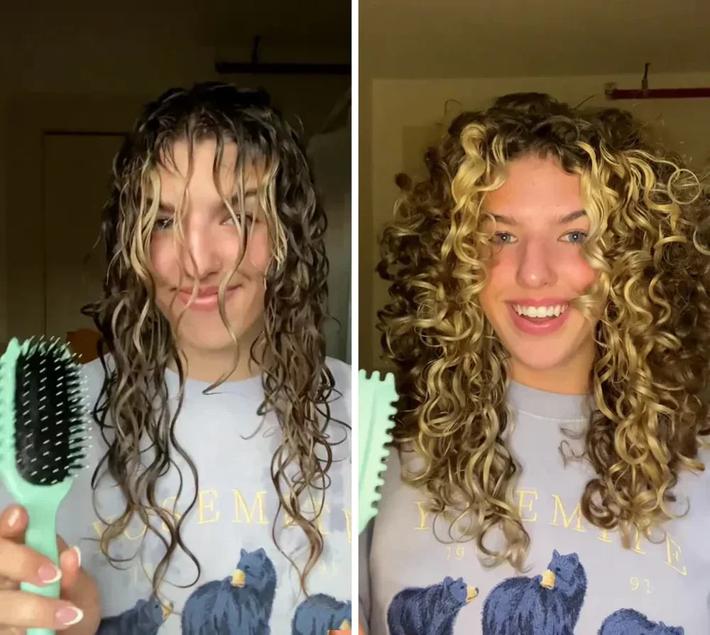 MysticWave™ | Curl Defining Brush for Natural Curls & Waves | Hair Styling Tool for All Hair Types
