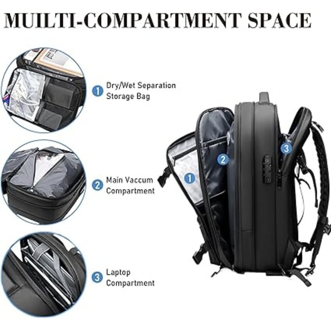 VacPack Backpack | Space-Saving Bag for Travellers