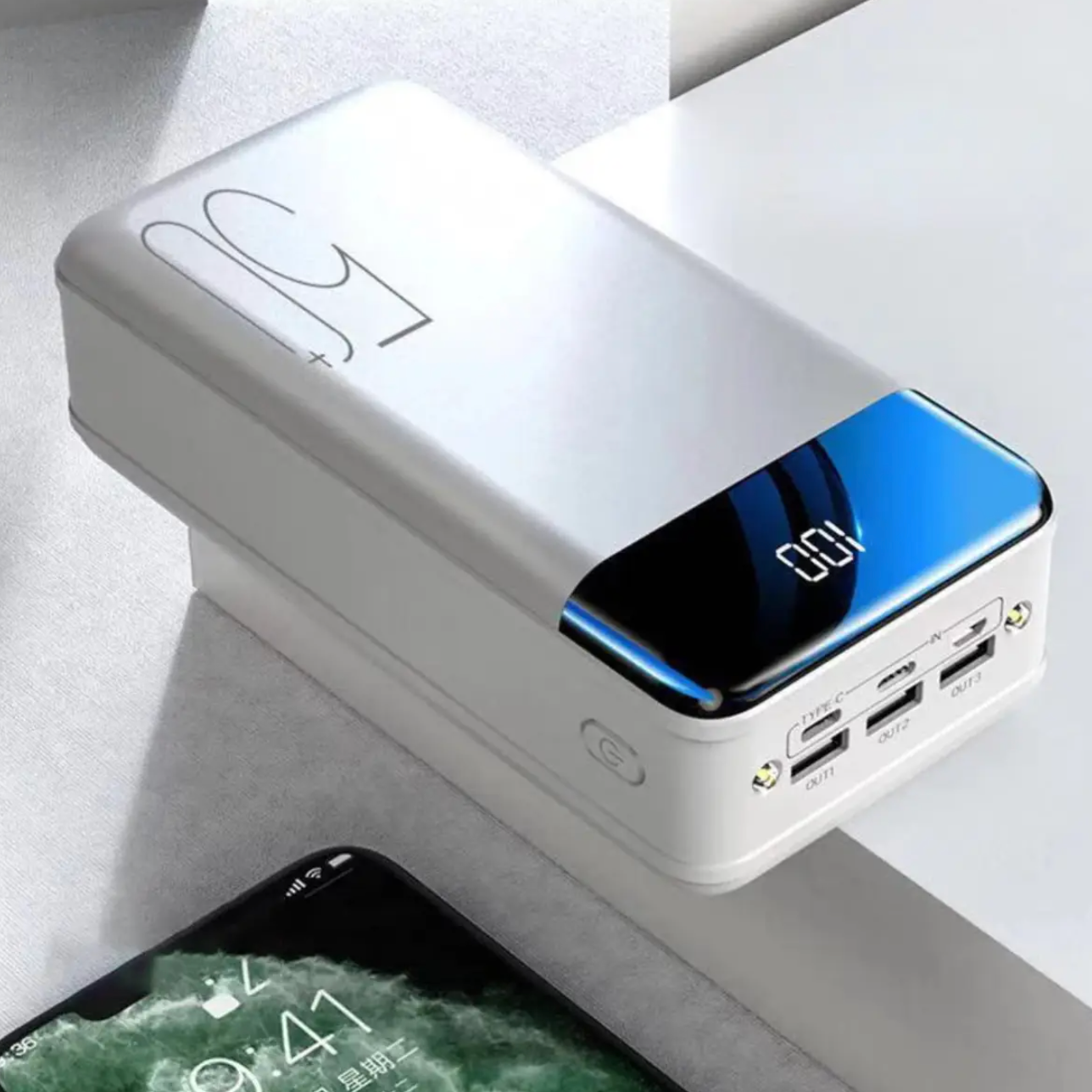 100,000mAh Power Bank with Super Fast Charging for Phones, Tablets, and Laptops - High Capacity Portable Charger