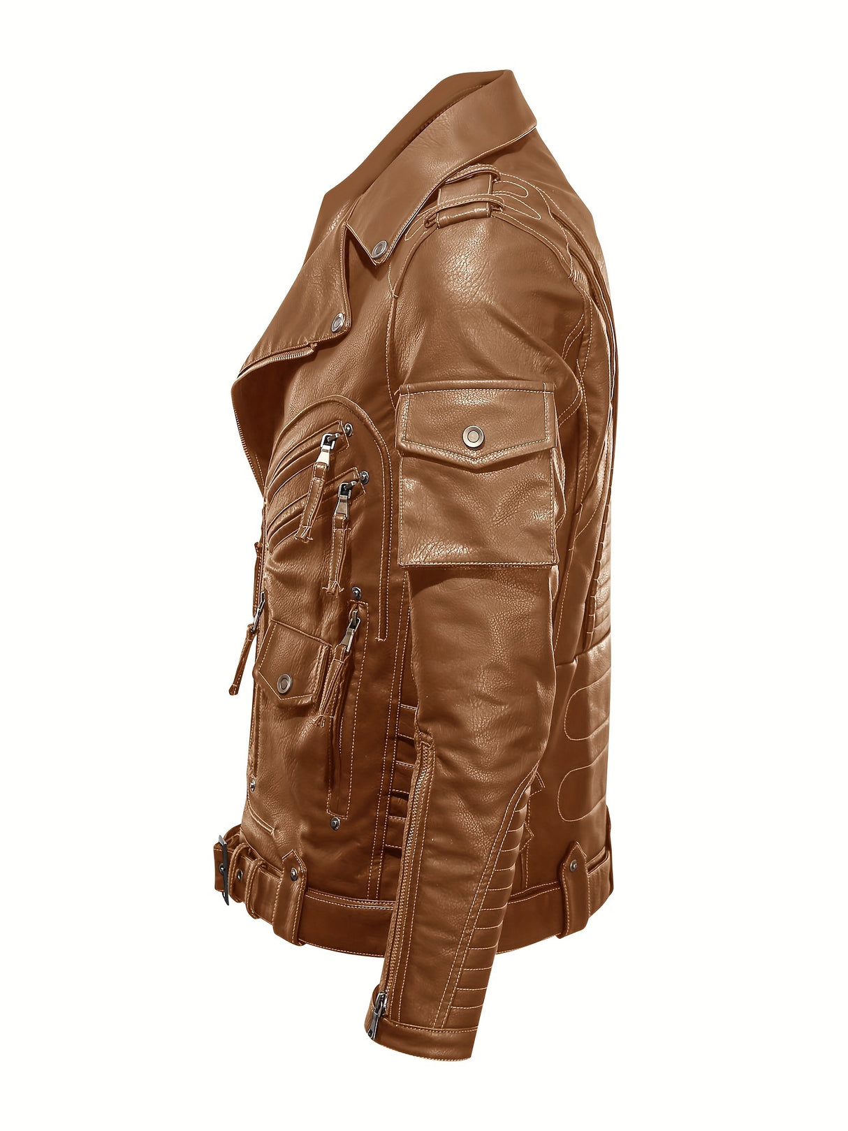 Men’s Multi-Color Biker Jacket – Stylish Motorcycle Outerwear
