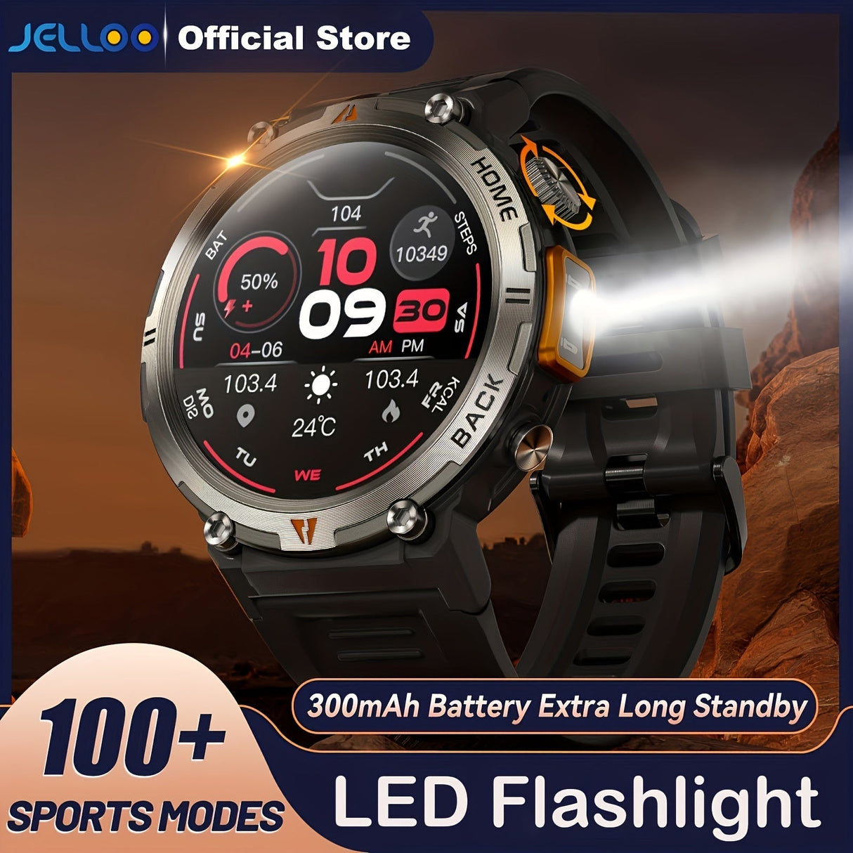 Merchpublic Sports Smart Watch For Men Make Calls, Outdoor Watch