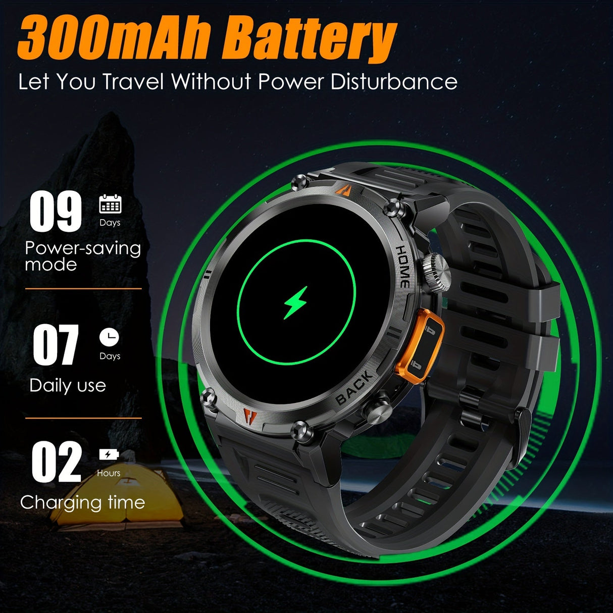 Merchpublic Sports Smart Watch For Men Make Calls, Outdoor Watch