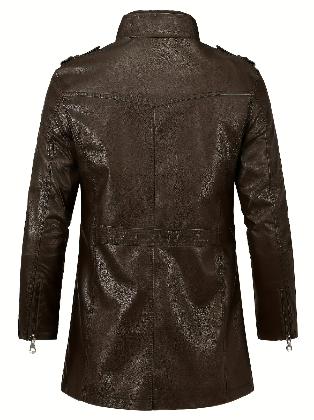 Men’s Casual Streetwear Jacket – Stand Collar, Zip Pockets, Autumn Winter Wear