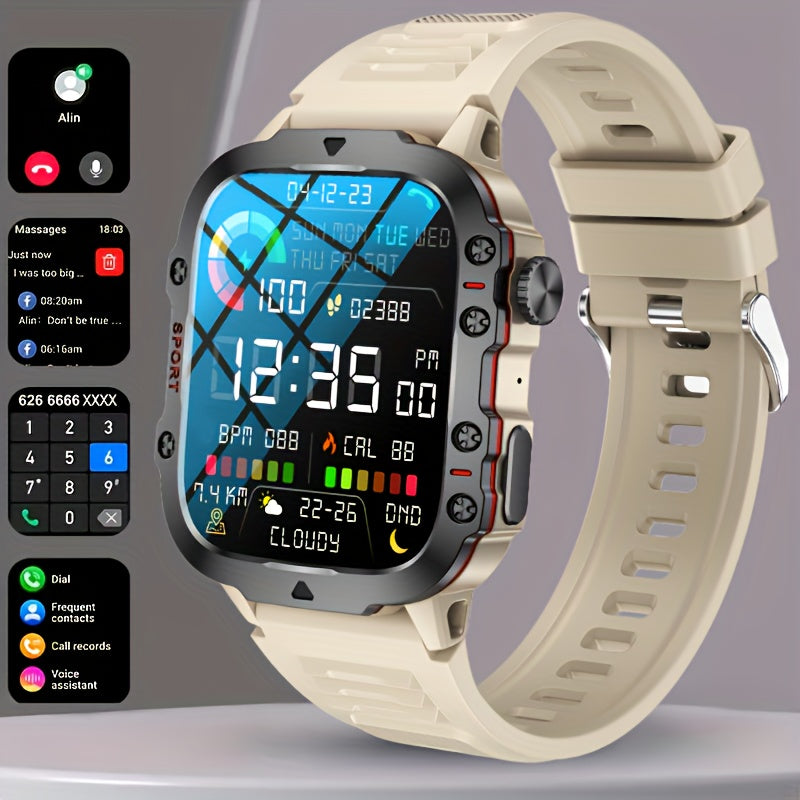 Merchpublic Rugged Smart Watch Wireless Call Waterproof