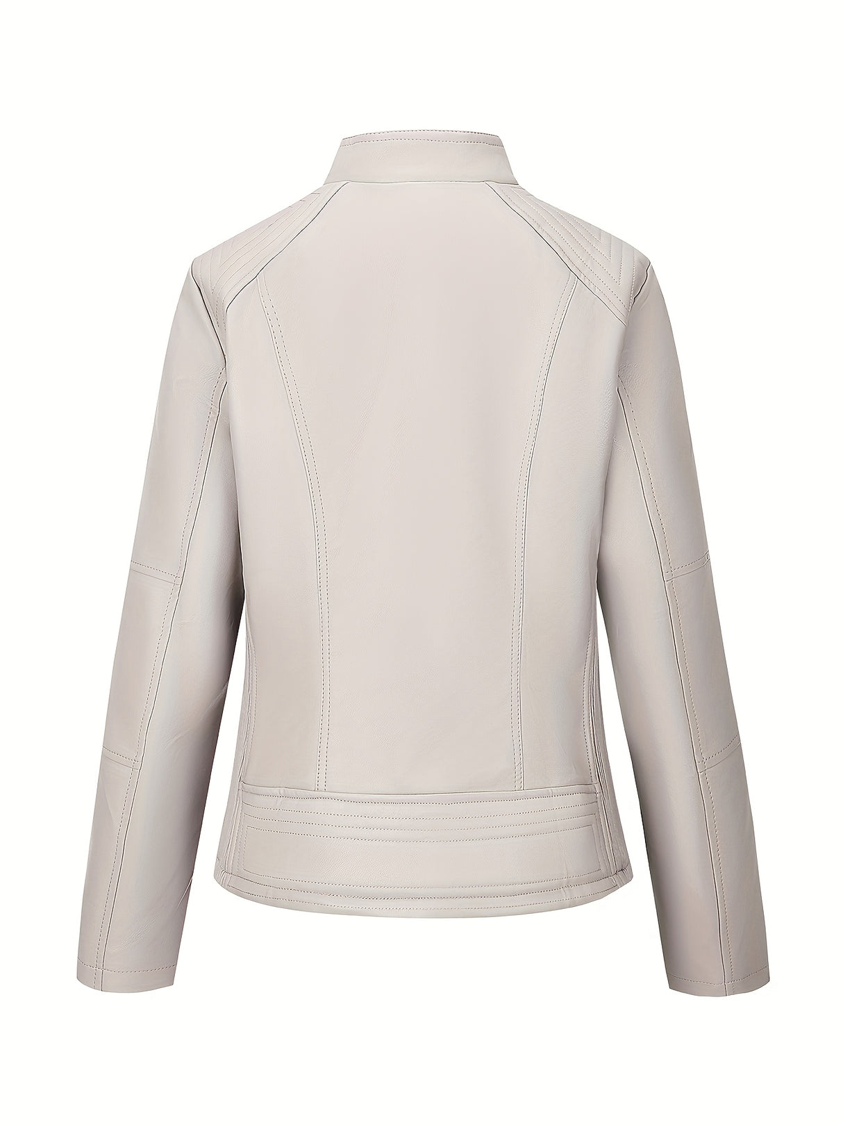 Women’s Casual Motorcycle Jacket – Simple & Versatile Everyday Outerwear