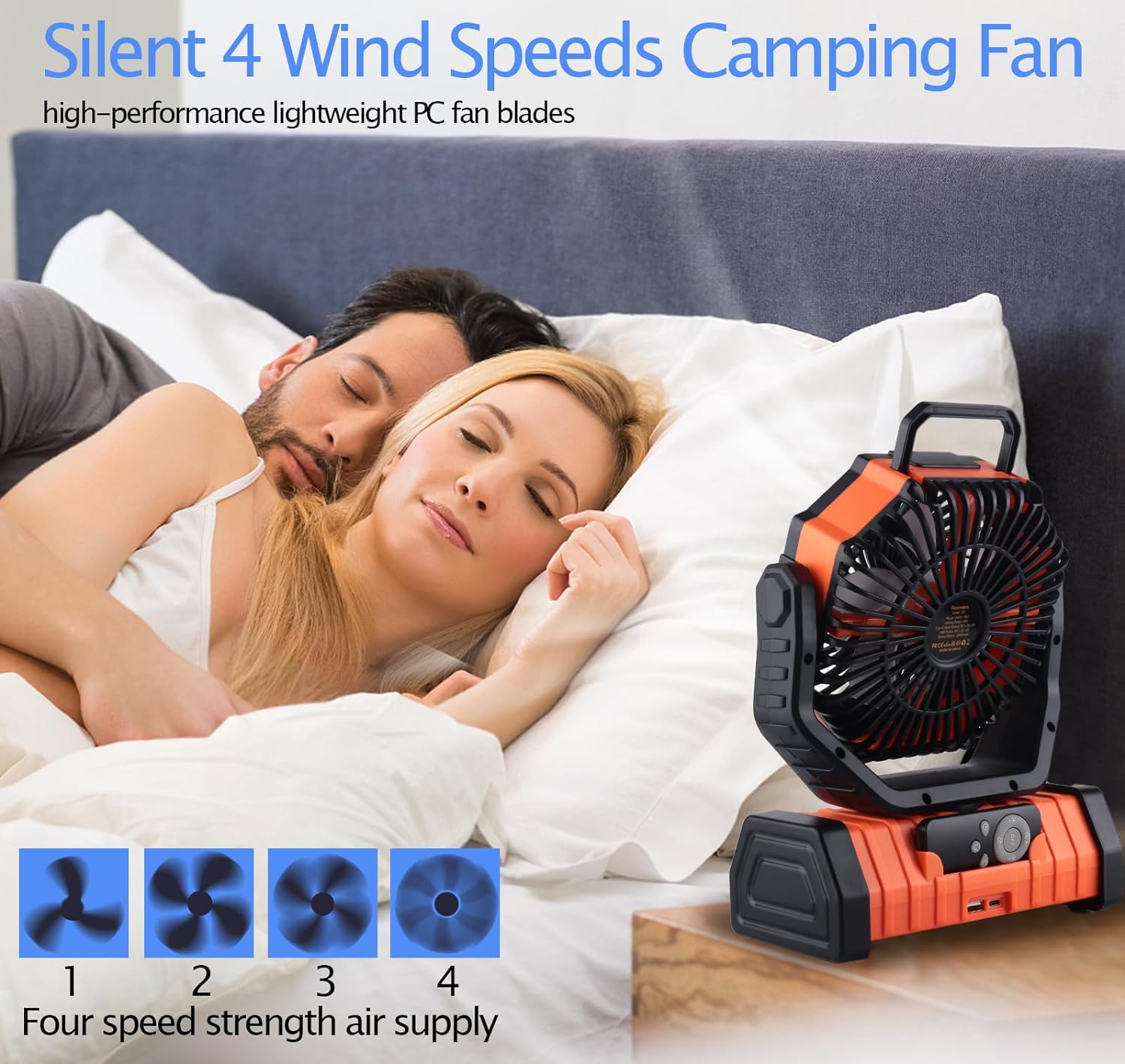 TrailBlazer Pro Outdoor Rechargeable Fan W/ LED 2.0