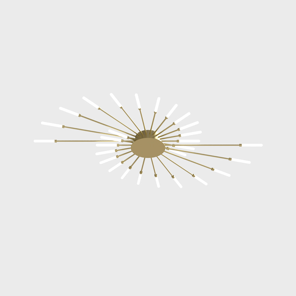 Contemporary LED Ceiling Light – Industrial Fireworks Design for Living & Dining Rooms