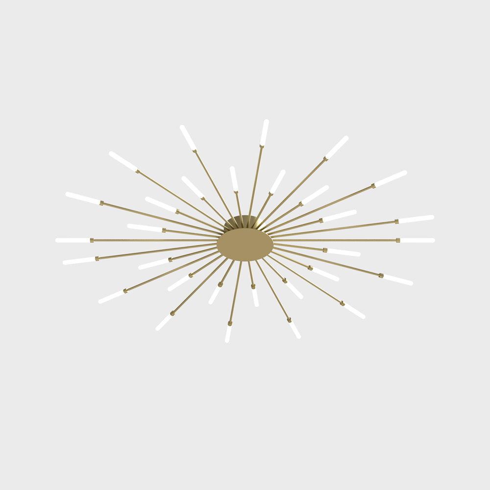 Contemporary LED Ceiling Light – Industrial Fireworks Design for Living & Dining Rooms