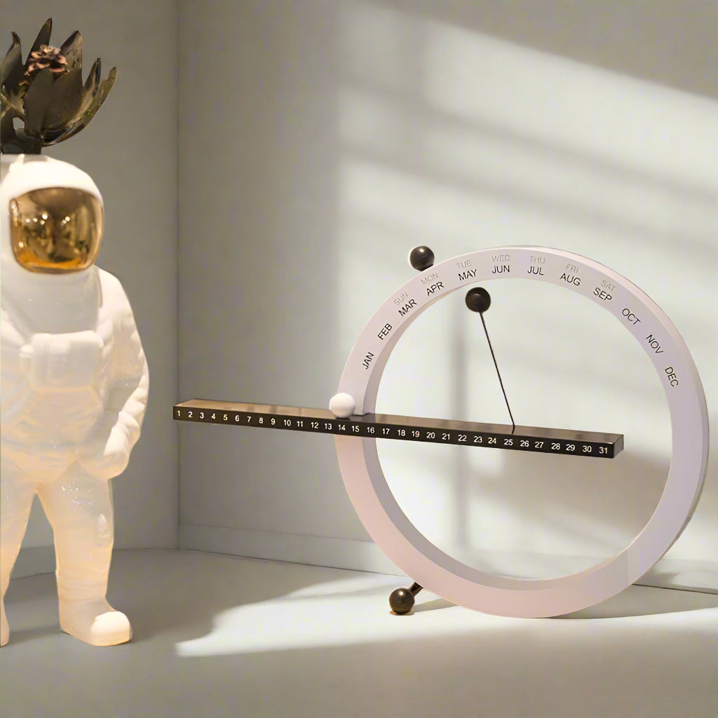 Magnetic Perpetual Calendar with Dry Erase Surface for Home & Office Organization