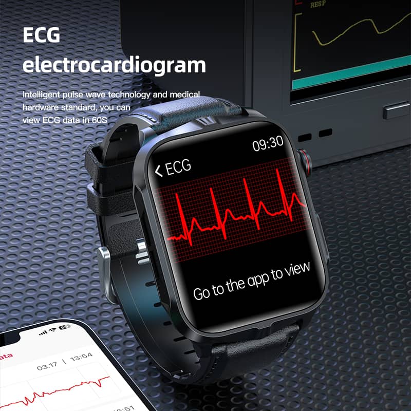 PH11 New Generation of Pulse therapy Blood Glucose Blood Pressure ECG Heart Rate Monitoring Health Smartwatch