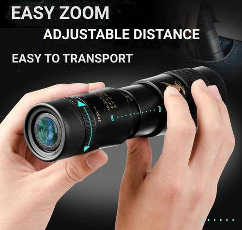High-Power Waterproof Monocular Telescope with 10x Magnification for Bird Watching, Hiking, and Outdoor Adventures