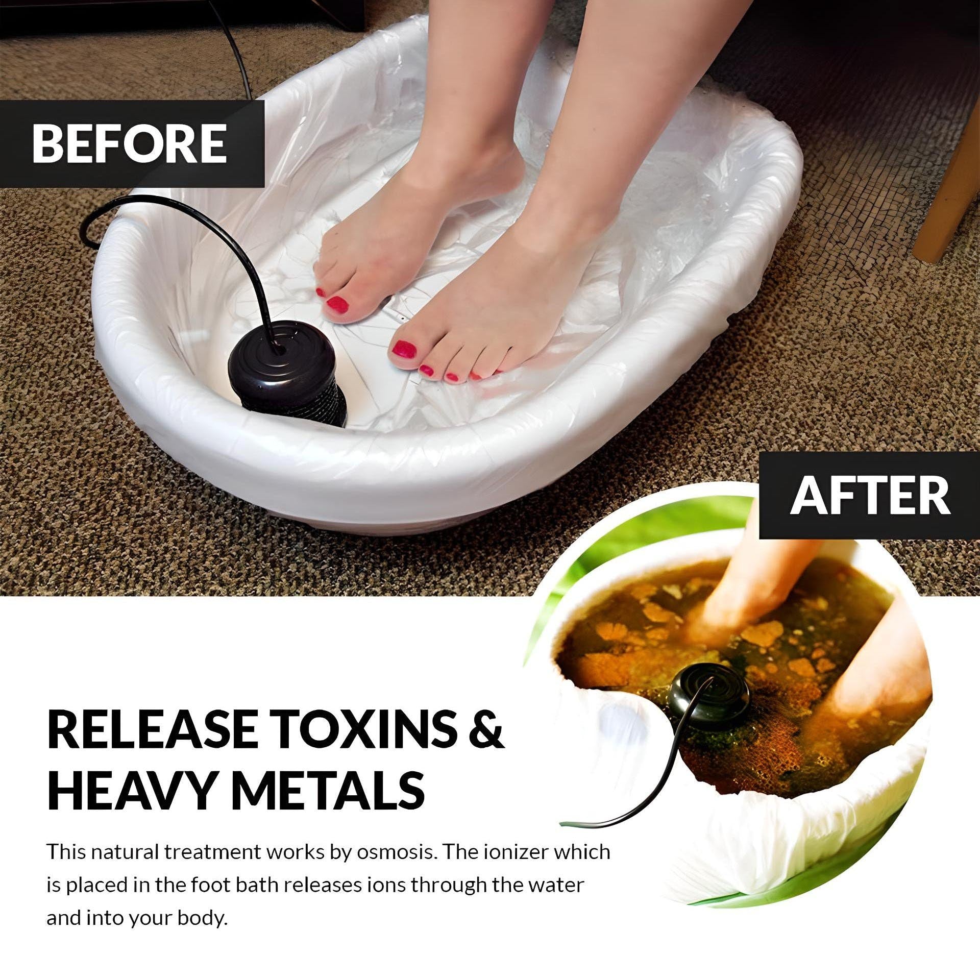 Ionic Detox Foot Spa | Professional-Grade, Energy Boosting & Deep Cleanse for Home Use