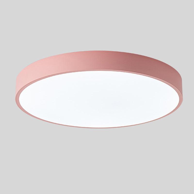 Nordic Wooden Circular Ceiling Light Fixture for Macaroon Style Home Decor & Ambient Lighting