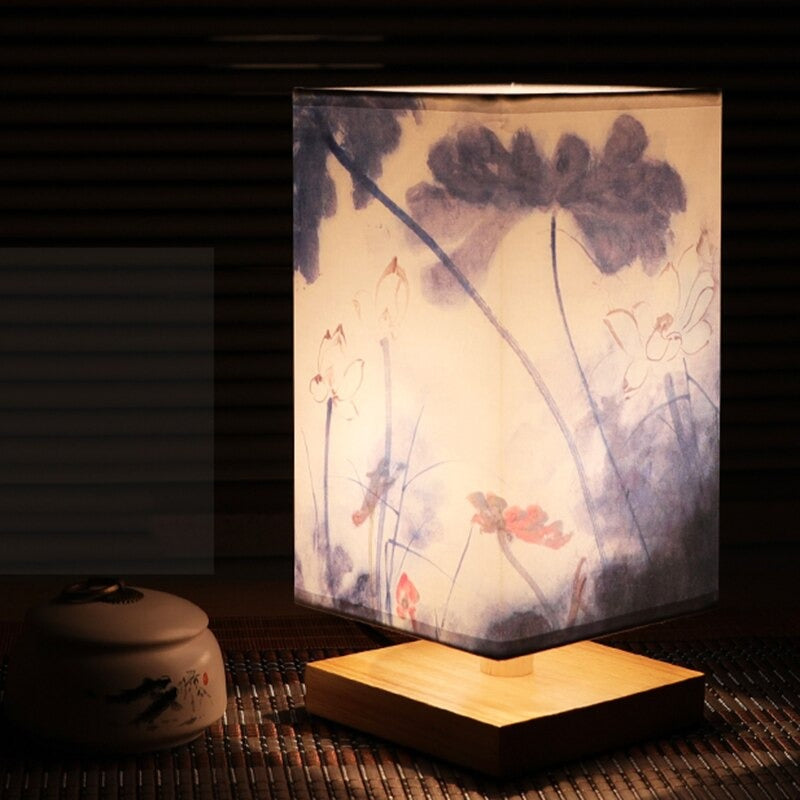 Vintage Japanese Table Lamp – Perfect for Creating a Soothing Bedroom Mood