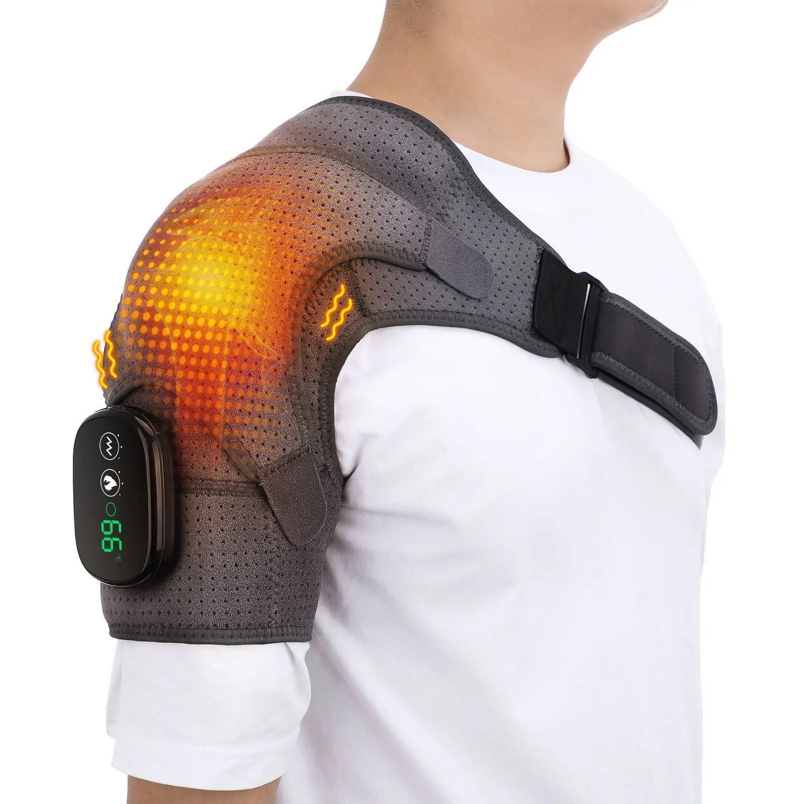 Adjustable Shoulder Heat Massager for Posture improvement & Tension Reduction
