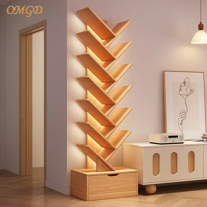 Everwood™ | Vertical Bookcase | Space-Saving Wooden Shelf for Home & Office Storage