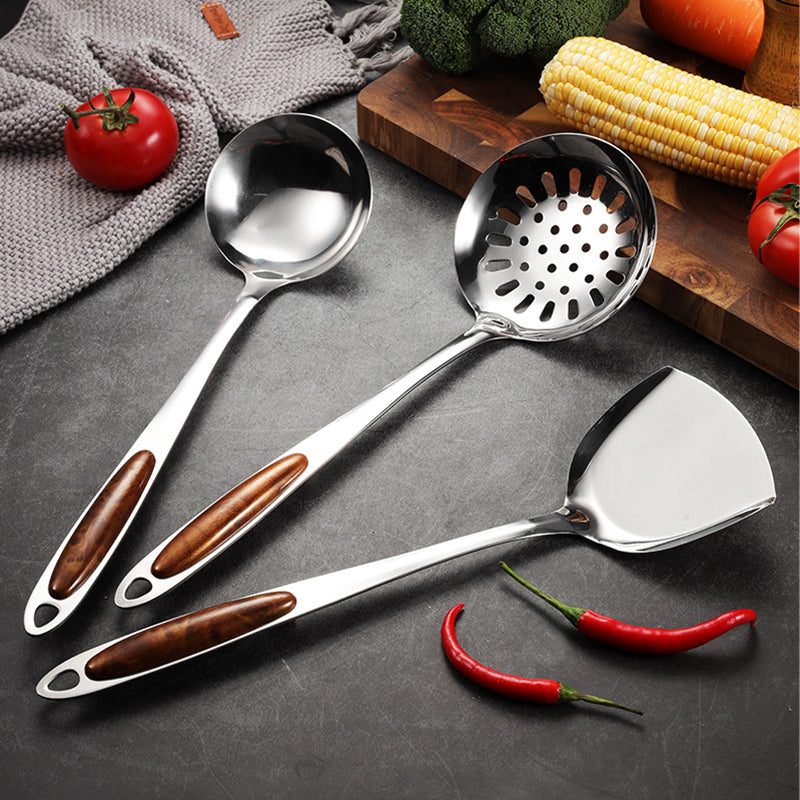 Stainless Steel Kitchen Utensil Set | 10-Piece Cooking Tools for Home Chefs & Baking