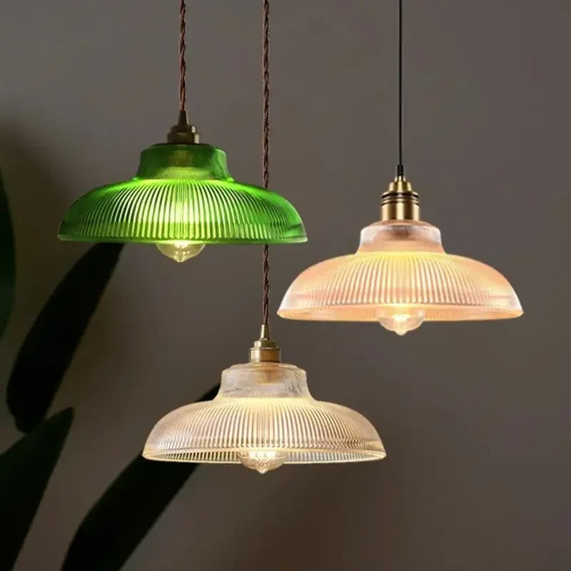 Glass Pendant Light | Adjustable Cable, Warm Light Effect & Ideal for Kitchen and Dining Spaces