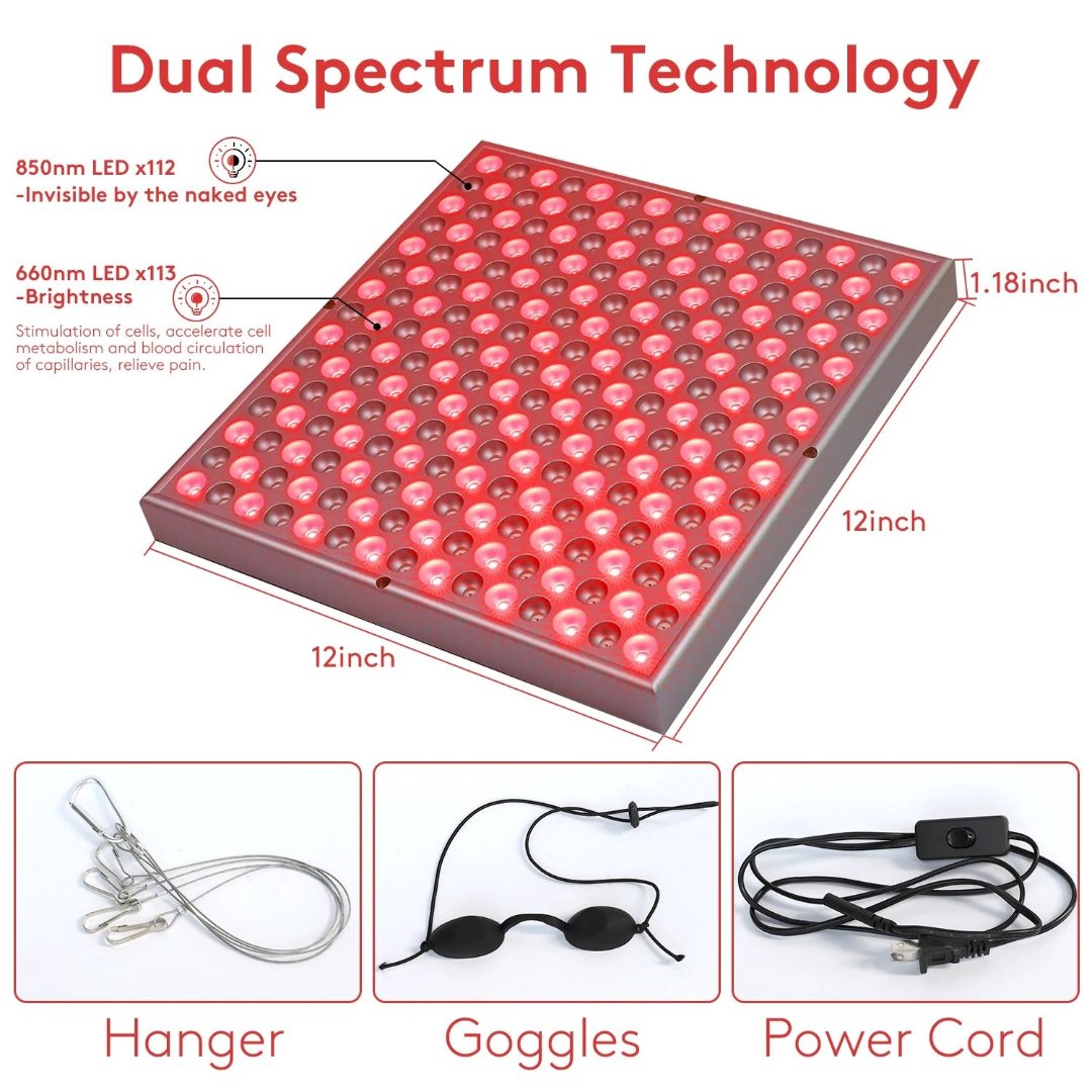 Red Light Therapy Lamp Device – Muscle Recovery and Sleep Aid