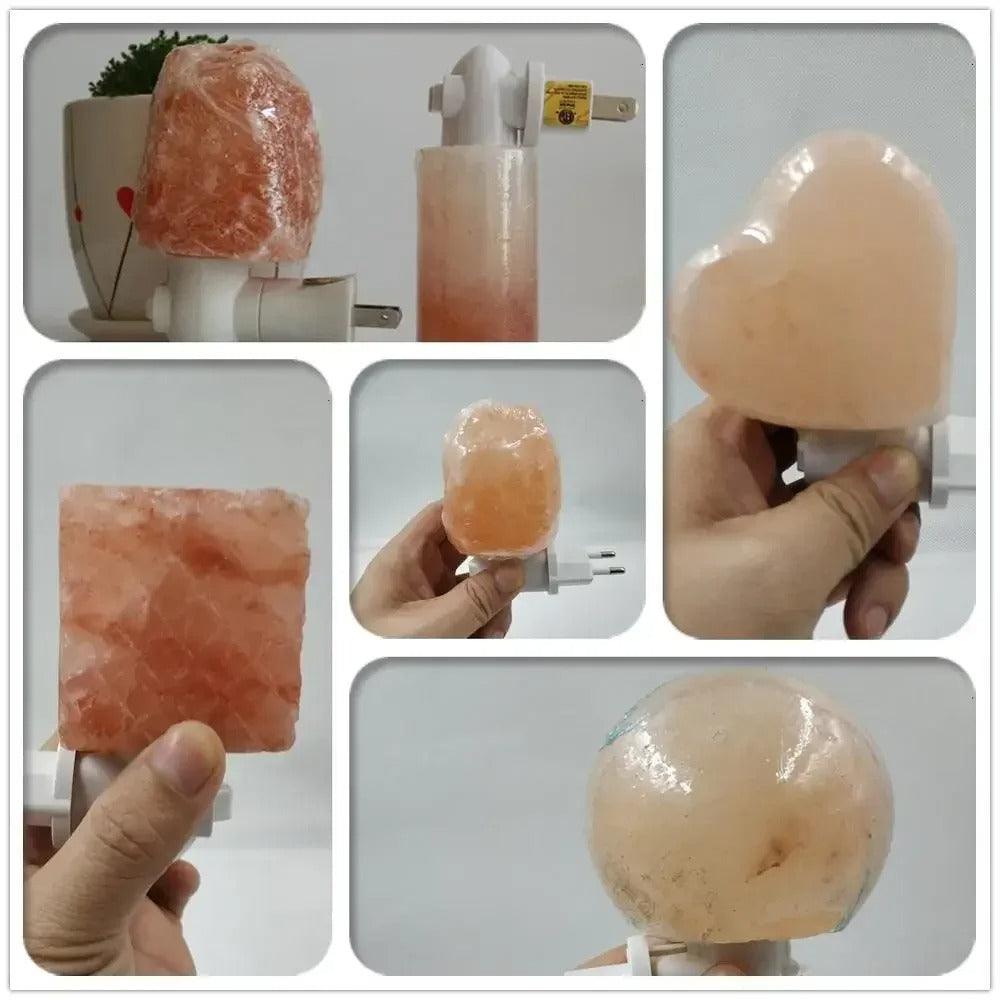 Himalayan Salt Lamp Natural Crystal Light for Home Decor & Wellness - Release Negative Ions Bedroom