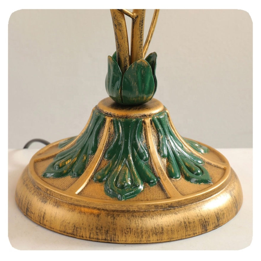 LED French Flower Table Lamp - Decorative Lighting Fixture for Living Room & Bedroom Decor