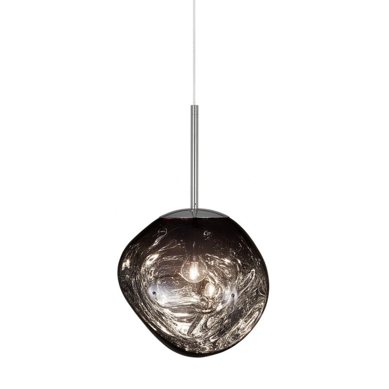 Melt Pendant Light Fixture - Modern Glass Hanging Lamp for Kitchen Island & Dining Room
