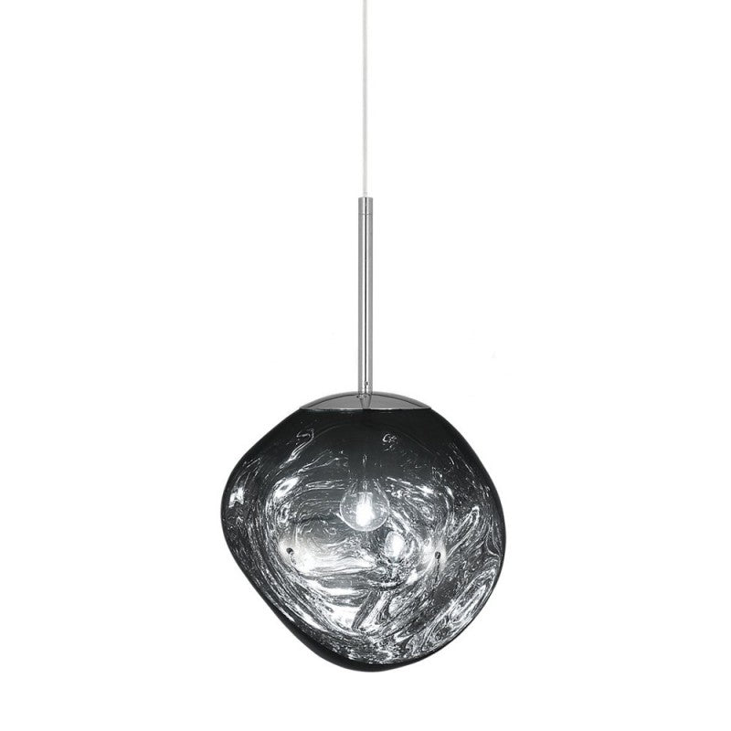 Melt Pendant Light Fixture - Modern Glass Hanging Lamp for Kitchen Island & Dining Room