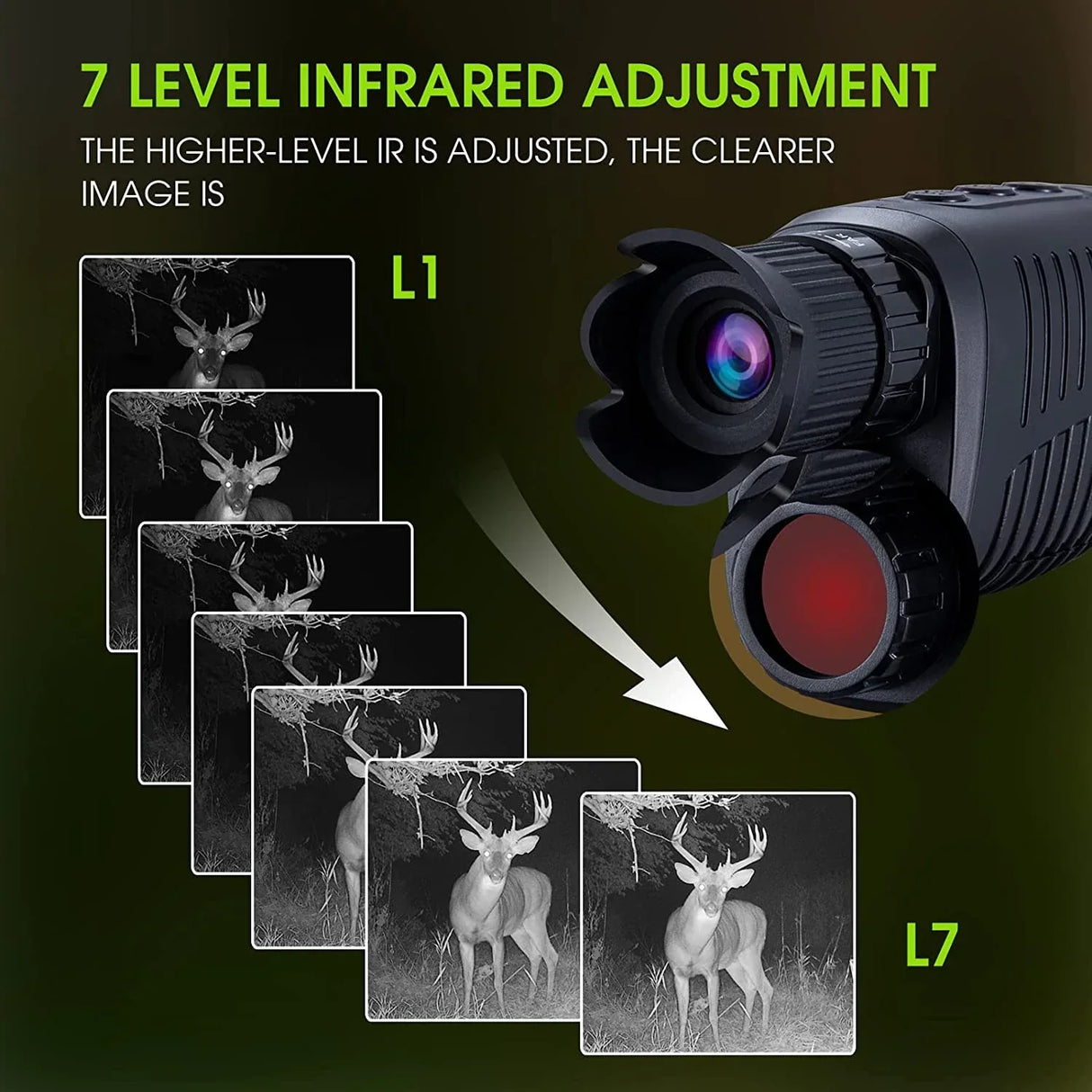 2K 1080P Full HD Thermal Image Camera Night Vision Device Camera With Night Vision 5X Digital Zoom