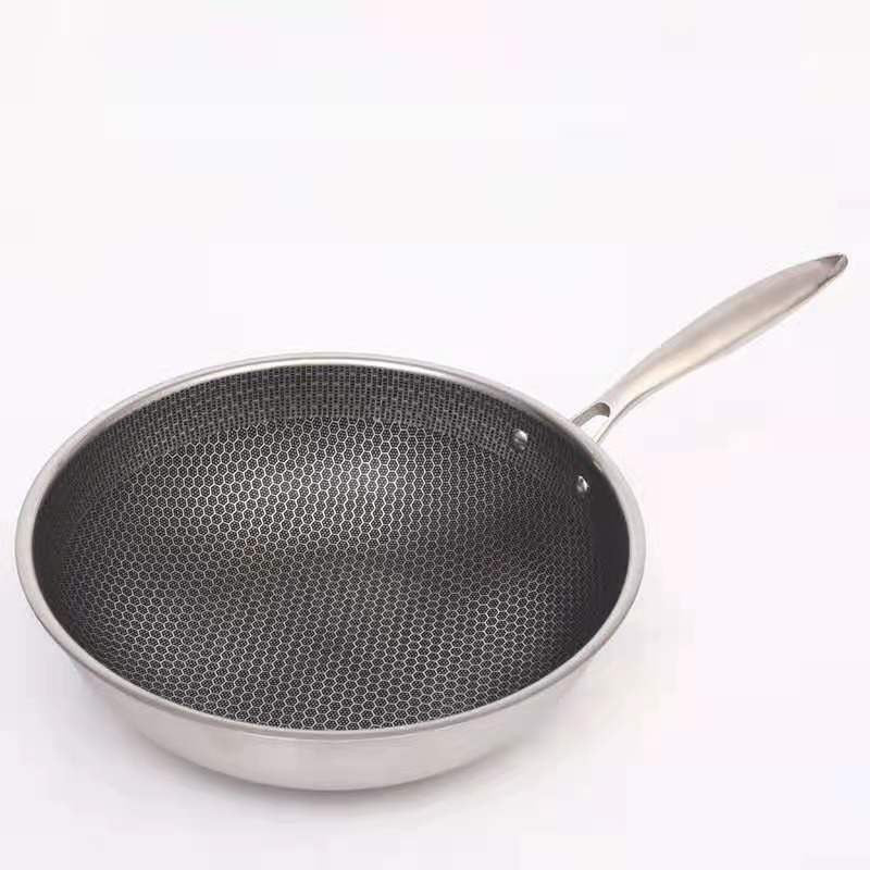 Stainless Steel Non-Stick Frying Pan | Durable, Ergonomic Design & Compatible with All Cooktops for Everyday Cooking