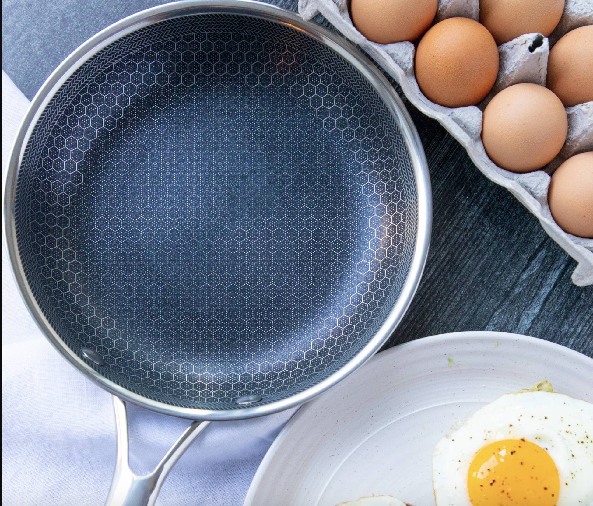 Stainless Steel Non-Stick Frying Pan | Durable, Ergonomic Design & Compatible with All Cooktops for Everyday Cooking