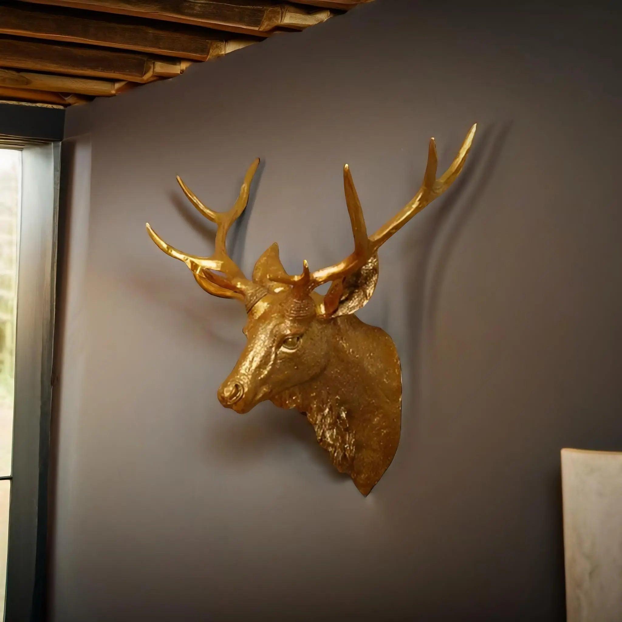 MysticHorn™ | Majestic Deer Head Wall Decor | Rustic Antler Design for Cabin & Lodge Home Decor