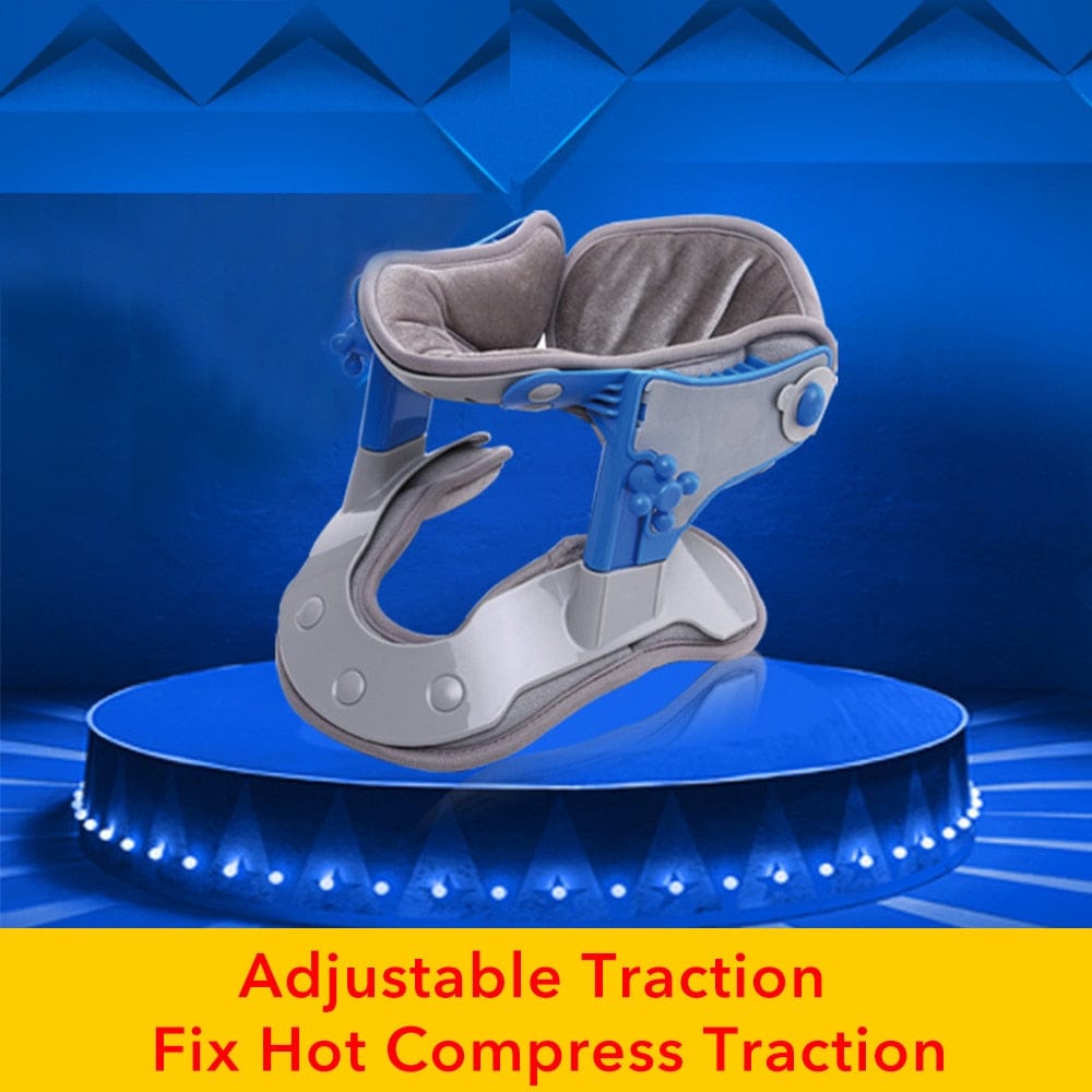 Infrared Heating Cervical Traction Stretching Neck Support Brace Electric Hot Compression Neck Spine Stretch Collar Pain Relif