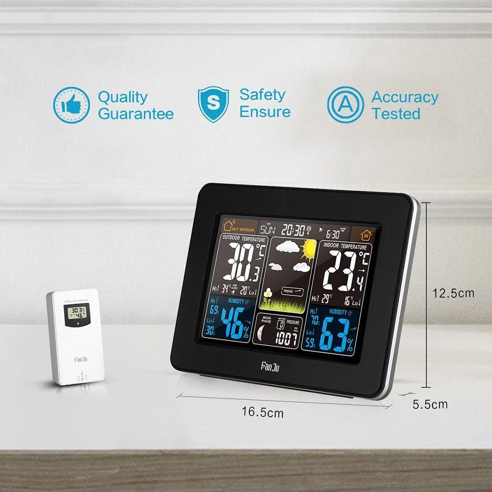 Personal Home Weather Station | Wireless Indoor/Outdoor Temperature & Humidity Monitor for Accurate Weather Forecasting