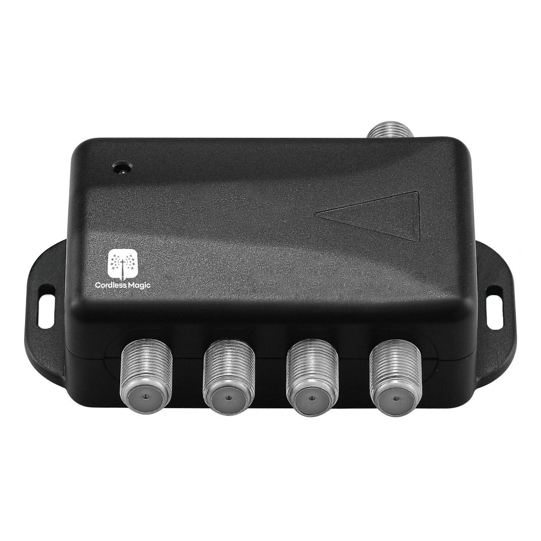 Merchpublic - TV Antenna 4-Port Splitter Signal Booster and Amplifier
