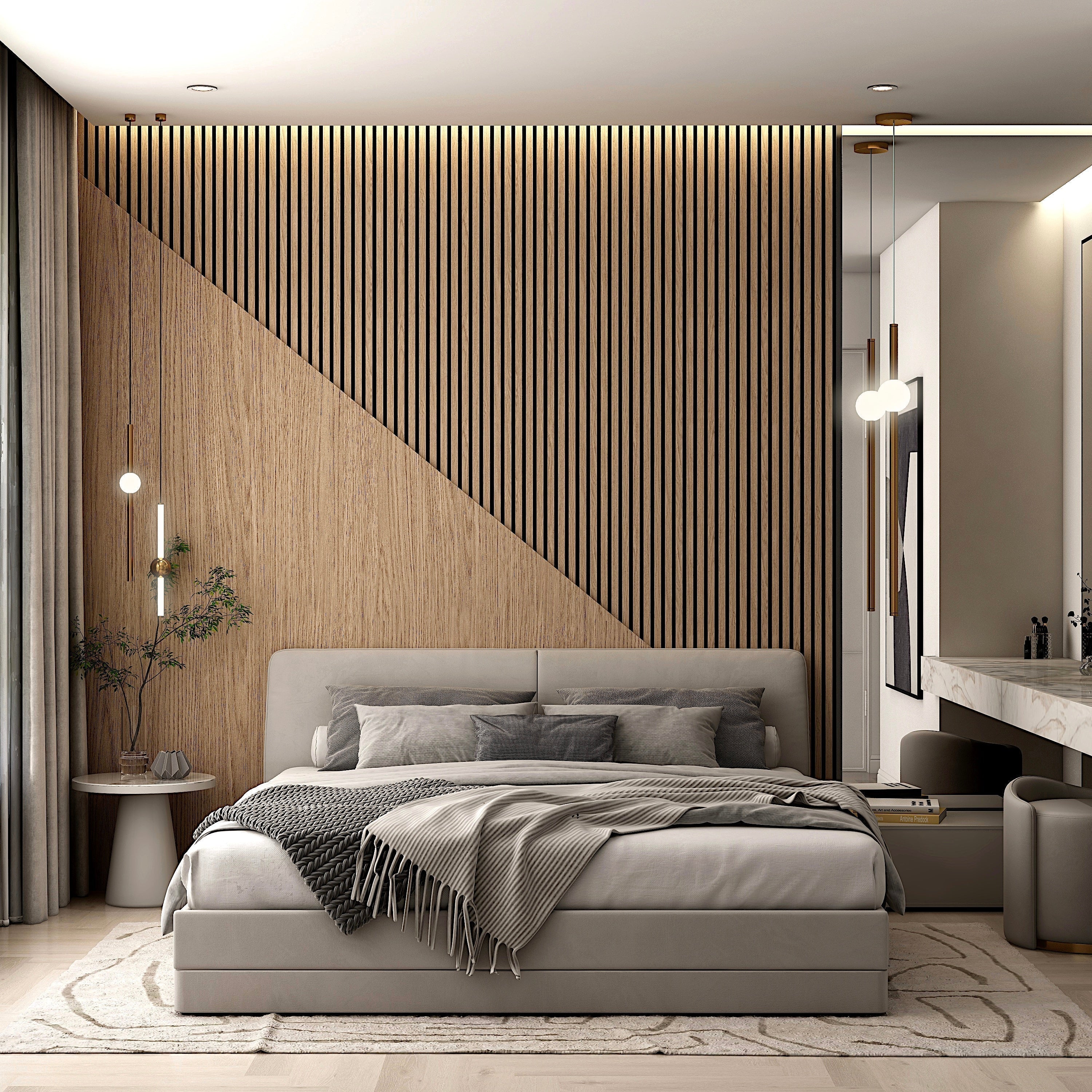 Acoustic Wooden Wall Slat Panel