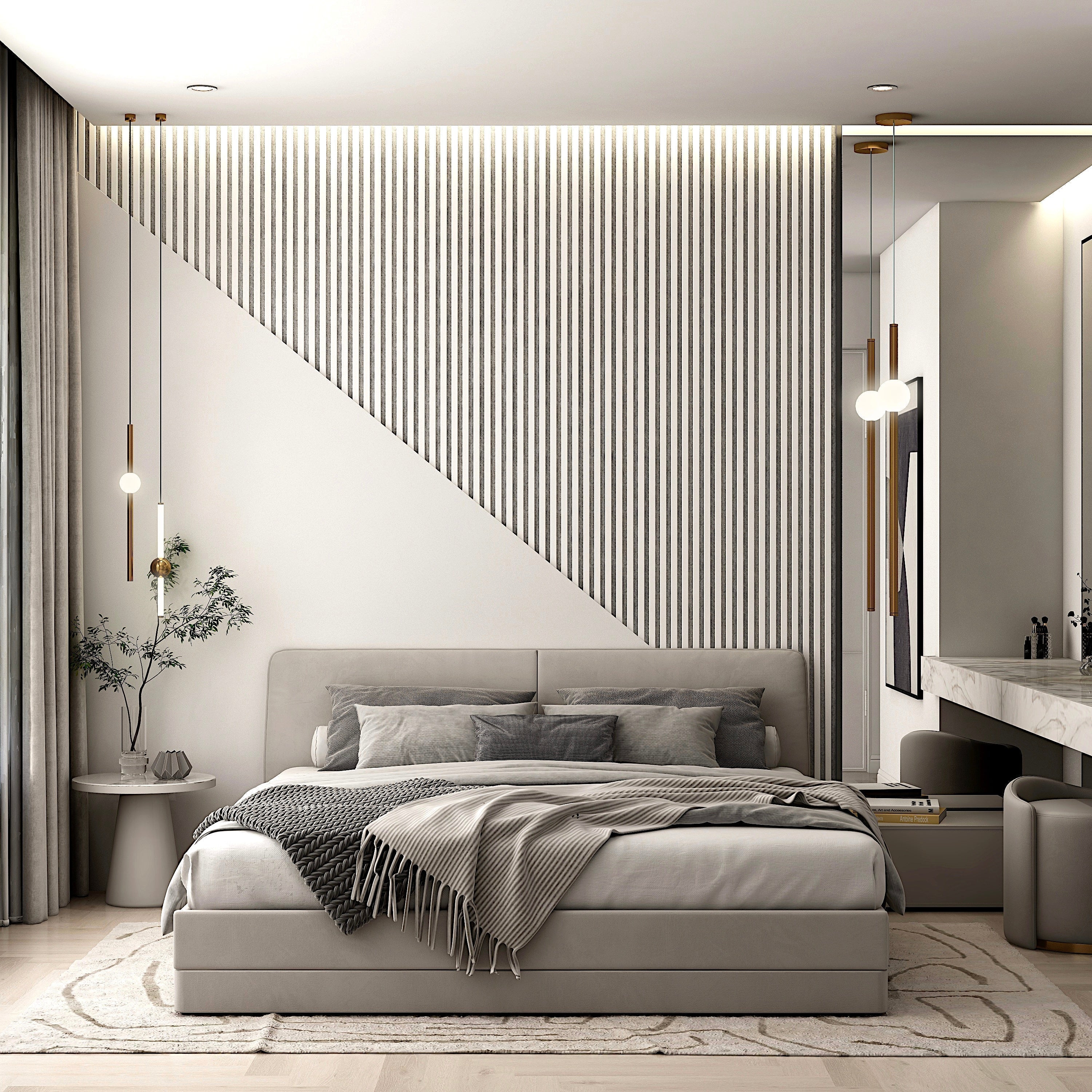 Acoustic Wooden Color Wall Slat Panel