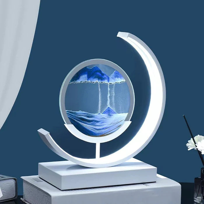 Sand Table Lamp | Calming Sandscape Design | Perfect for Home Decor & Relaxation Spaces