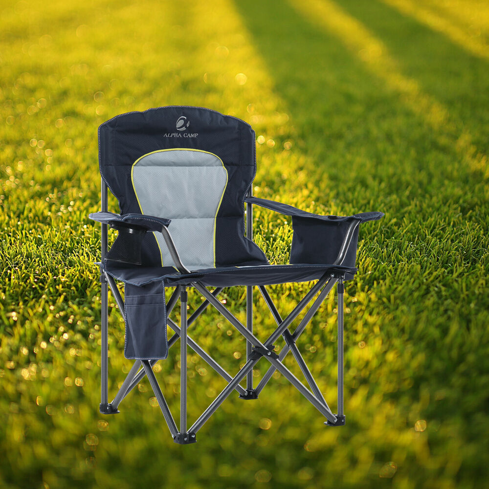 Portable Heavy Duty Camping Chair with Cup Holder
