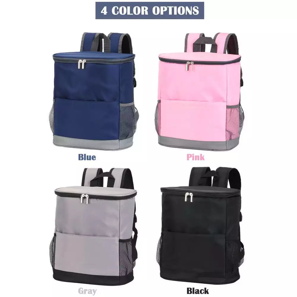 Insulated Waterproof Backpack Cooler Keeps 20 Cans Ice Cold Anywhere