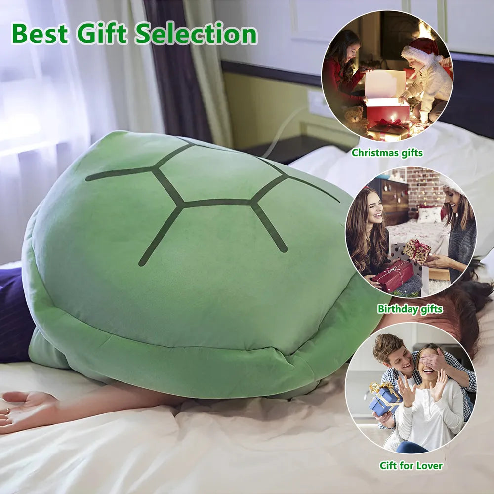 Wearable Turtle Shell Pillows Soft Stuffed Costume Toy 39.4 inch Plush Gift