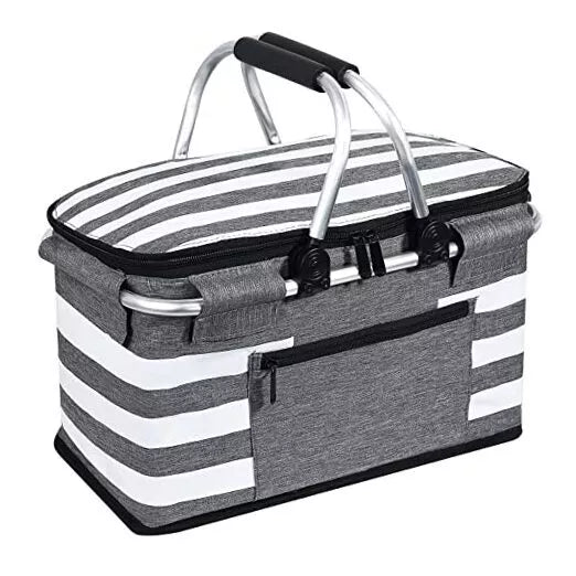 Leak-Proof Insulated Picnic Basket to Keep Food Fresh in Style