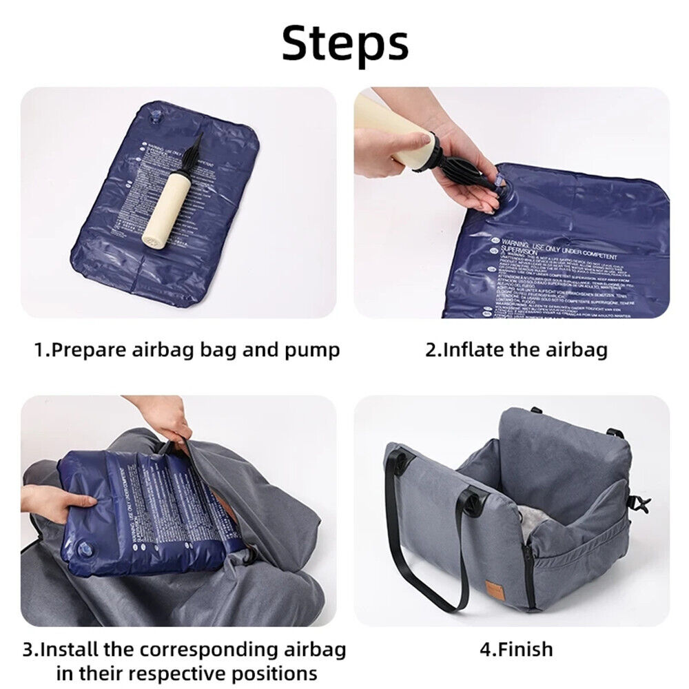 Waterproof Dog Travel Booster Seat for Small to Medium Dogs