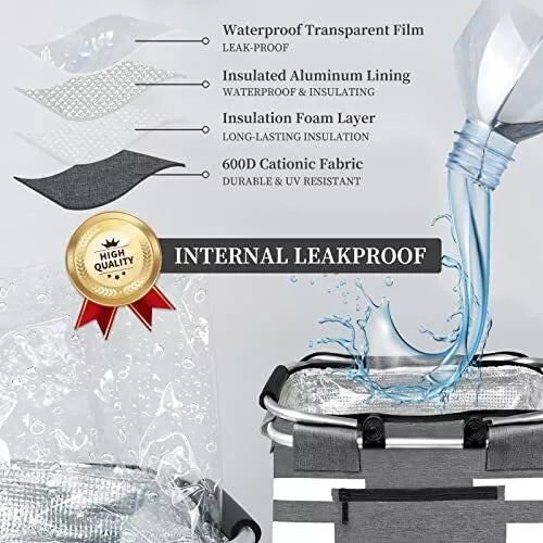 Leak-Proof Insulated Picnic Basket to Keep Food Fresh in Style