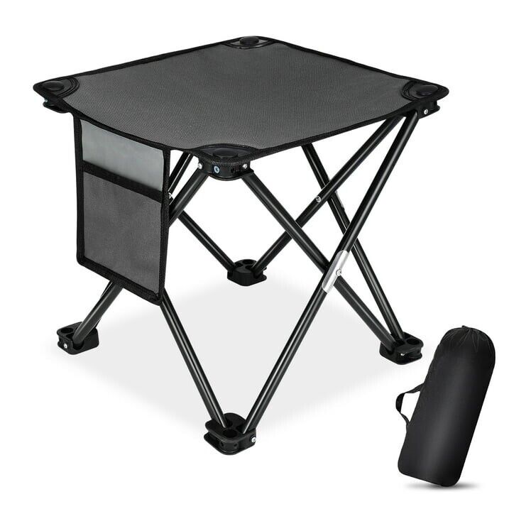 Folding Outdoor Camping Stool with Carry Bag: Portable Chair for Camping and Fishing