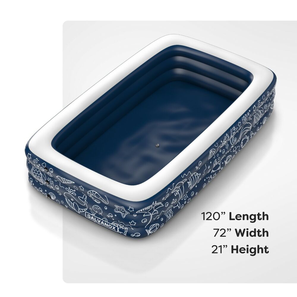 Spacious 22" Deep Inflatable Above Ground Kiddie Pool for Kids.