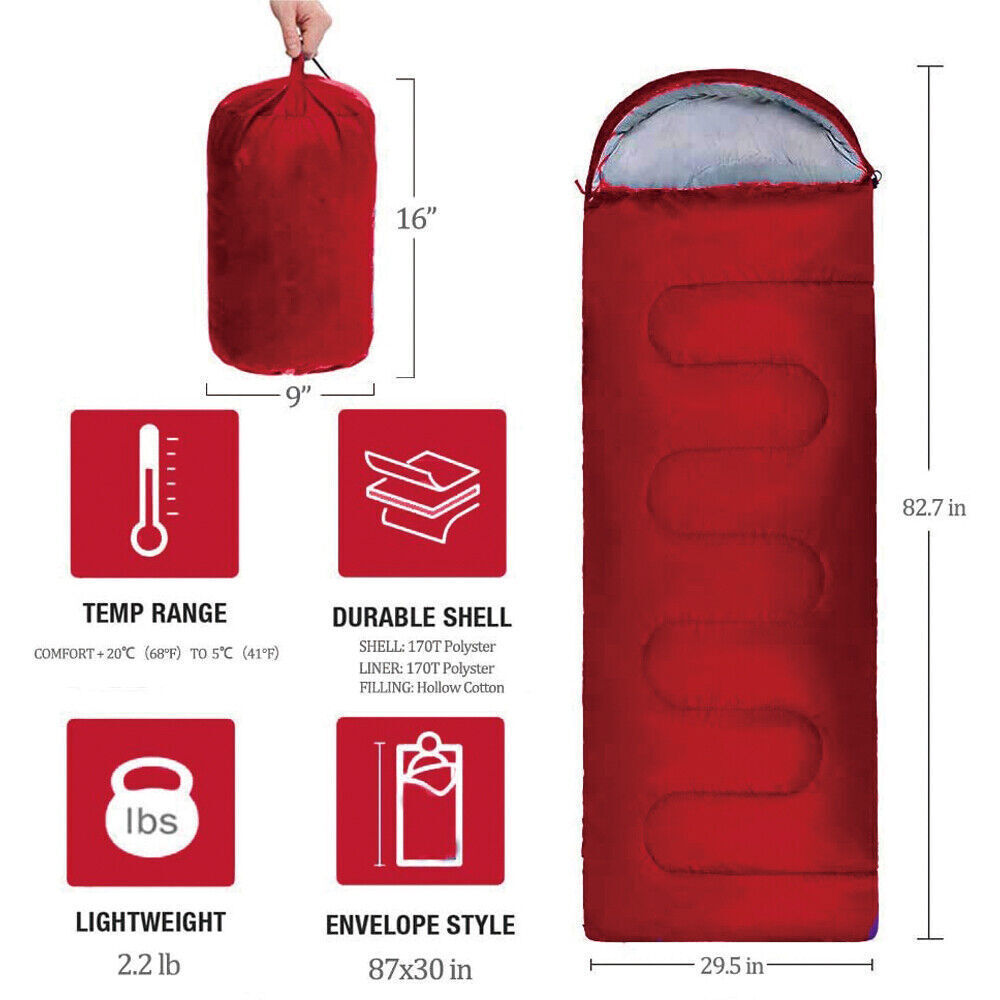 Waterproof Adult Camping Hiking Sleeping Bag