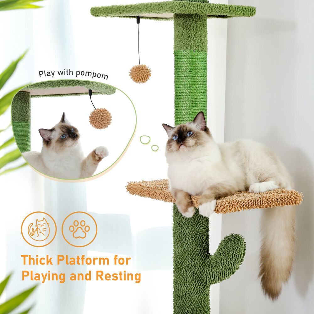 Adjustable Cat Tree Scratching Post - Cat Climbing Tower