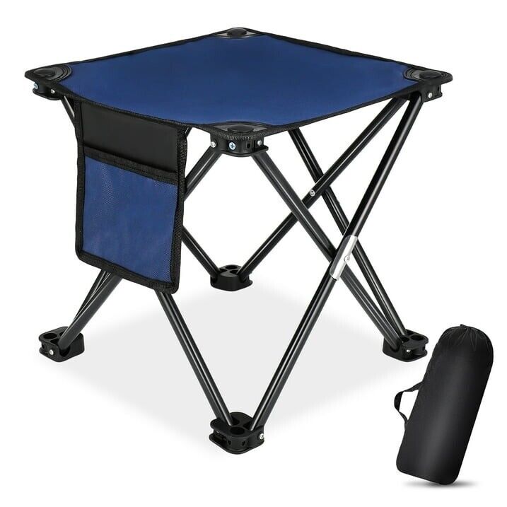 Folding Outdoor Camping Stool with Carry Bag: Portable Chair for Camping and Fishing